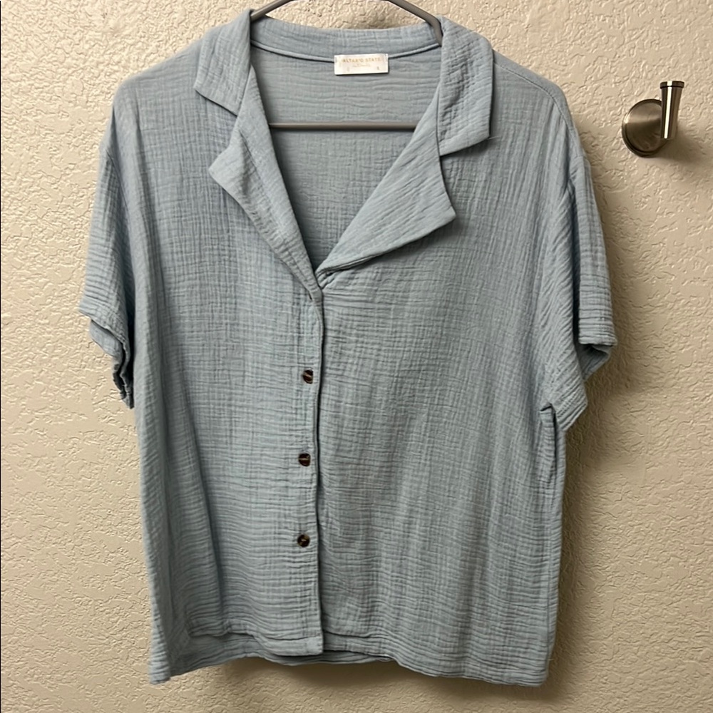 Light Blue Button-Up Shirt